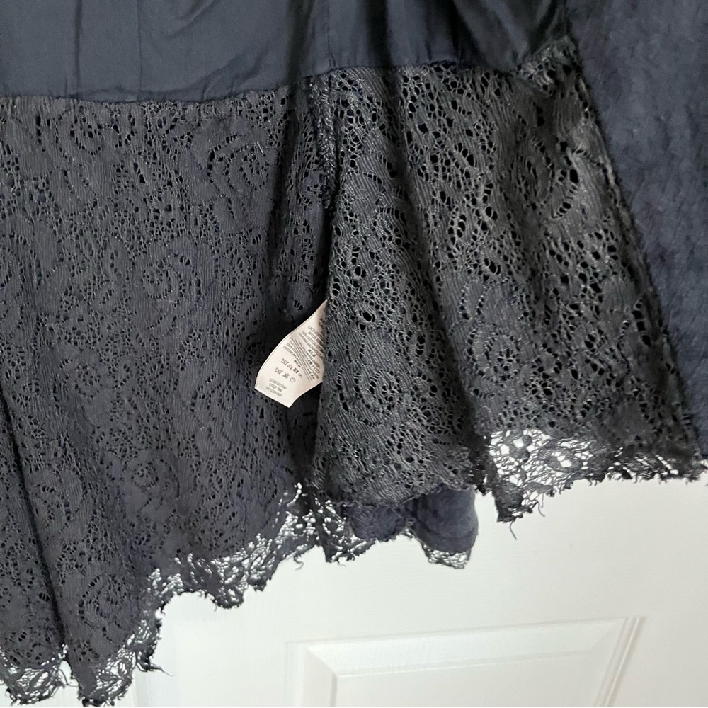 FREE PEOPLE VICTORIAN LACE JACKET IN NAVY SIZE XS - Picture 14 of 16